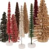 Clayre & Eef 66318GR Kerstboom Groen-Goud 14x25 cm