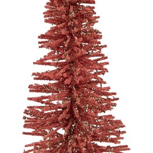 Clayre & Eef 66318P Kerstboom Roze Goud 14x25 cm