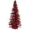 Clayre & Eef 66318R Kerstboomdecoratie Ø 14x25 cm rood-goud
