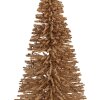 Clayre & Eef 66319BE Decoratieve Kerstboom Ø 17x30 cm Beige-Goud