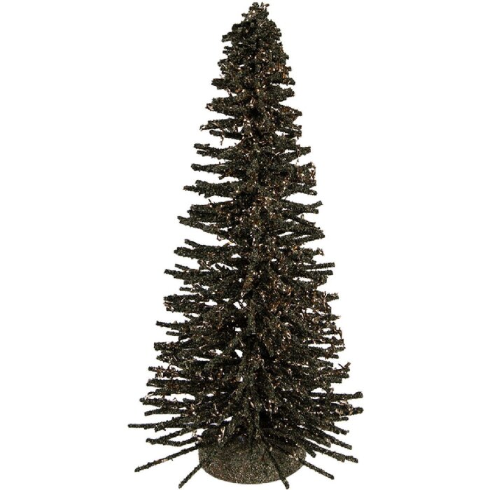 Clayre & Eef 66319GR Kerstboom Decoratie Ø 17x30 cm Groen-Goud