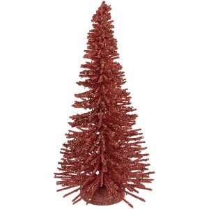 Clayre & Eef 66319P Kerstboomdecoratie Roze-Goud Ø 17x30 cm