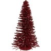 Clayre & Eef 66319R Kerstboom Decoratie Rood Goud 17x30 cm