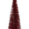 Clayre & Eef 66320R Decoratieve Kerstboom Rood-Goud 20x50 cm