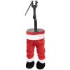 Clayre & Eef 66347 Kerstdecoratie Kerstman Benen 30x13x54 cm Rood