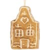 Clayre & Eef Decoratie Hanger Huis Keramiek 4x3x6 cm