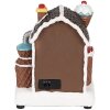 Clayre & Eef Kerstdecoratie Huis met LED, 15x11x19 cm, bruin-wit