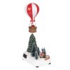 Clayre & Eef 6PR5870 Decoratieve Kerstbomen met LED Groen Wit 17x13x32cm