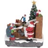 Clayre & Eef 6PR5872 Decoratie Kerstman met LED 20x16x20 cm