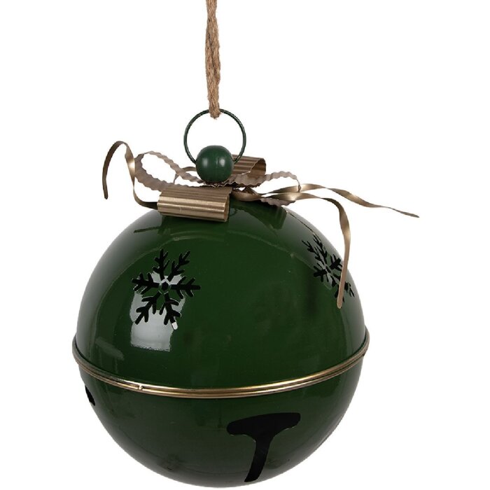 Clayre & Eef 6Y5901 Decoratieve Bel Groen Goud Ø 31x35 cm