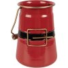 Clayre & Eef 6Y5903 Decoratieve Melkkan 12x10x16 cm Rood-Zwart