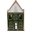 Clayre & Eef 6Y5921 Kandelaar 14x12x25 cm Groen Wit