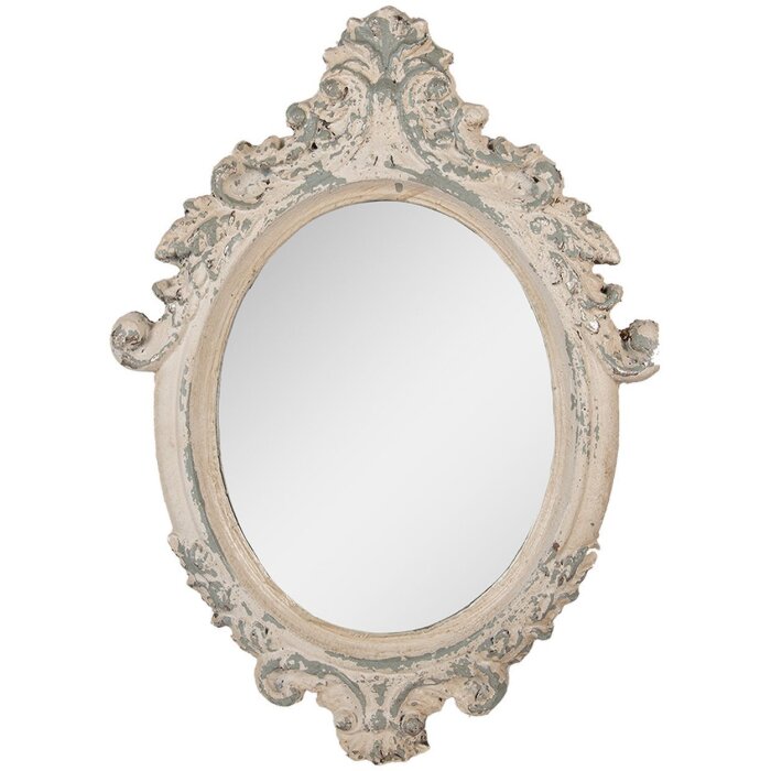 Clayre & Eef 52S332 Spiegel 46x3x64 cm Beige/Grijs