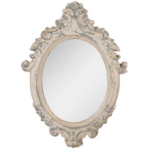 Clayre & Eef 52S332 Spiegel 46x3x64 cm Beige/Grijs