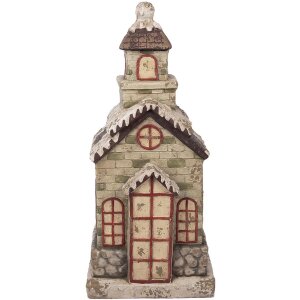 Clayre & Eef 5MG0070 Decoratie Huis 36x30x80 cm Groen...