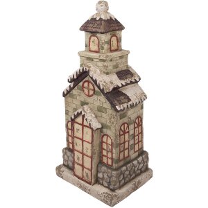 Clayre & Eef 5MG0070 Decoratie Huis 36x30x80 cm Groen...