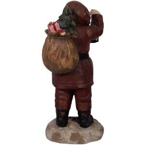 Clayre & Eef 5MG0072 Decoratie Kerstman 37x39x82 cm