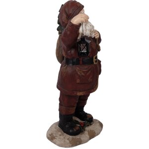 Clayre & Eef 5MG0072 Decoratie Kerstman 37x39x82 cm