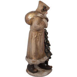 Clayre & Eef 5MG0073 Decoratie Kerstman 38x30x90 cm