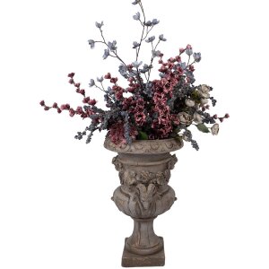 Clayre & Eef 5MG0092 Decoratieve Plantenpot Grijs 40x38x64 cm