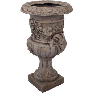 Clayre & Eef 5MG0092 Decoratieve Plantenpot Grijs 40x38x64 cm