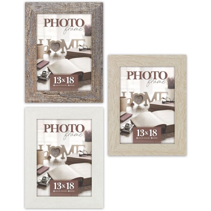 ZEP Houten Fotolijst Renton 3 Kleuren 4 Maten Blokprofiel