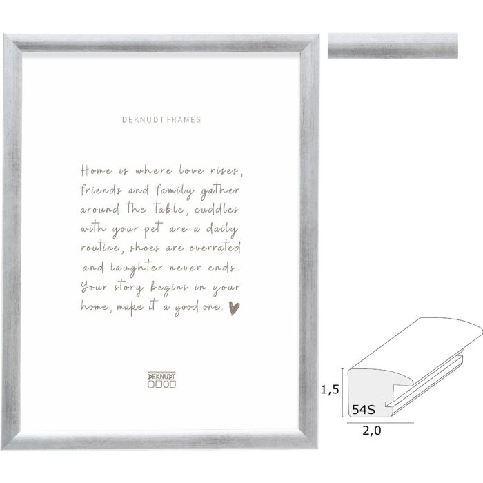 Deknudt S54SD3 Fotolijst Zilver Hout 6 Maten
