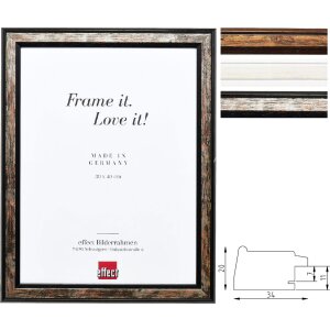 Fotolijst Profiel 64 Massief Hout 6-voudig Gelakt 34mm...