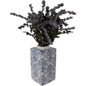 Clayre & Eef 6CE2388S Decoratieve Pot met Deksel 15x15x31 cm