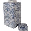 Clayre & Eef 6CE2388S Decoratieve Pot met Deksel 15x15x31 cm