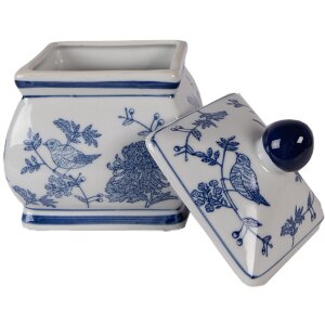 Clayre & Eef 6CE2391 Decoratieve Pot met Deksel 13x13x17 cm