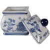 Clayre & Eef 6CE2391 Decoratieve Pot met Deksel 13x13x17 cm