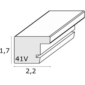Deknudt S41VH2 dubbelkader zwart 2x10x15 cm klarglas