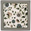 Clayre & Eef stofservetten 6-pak 40x40 cm beige groen bloemenmotief
