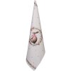 Clayre & Eef keukentuch 50x70 cm beige-bruin