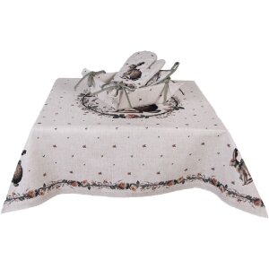 Clayre & Eef Ofenhandschoen 18x30 cm Beige-Bruin