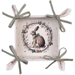 Clayre & Eef Broodmandje 35x35x8 cm Beige-Braun