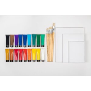 Walther Acrylverfset met canvas en penseel –...