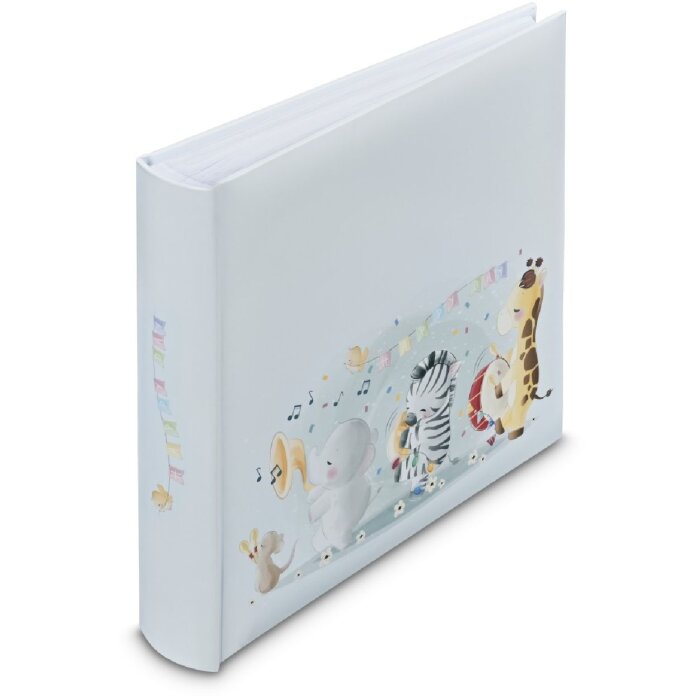 Hama Jumbo Fotoalbum "Animals" 30x30 cm, 100 paginas voor 400 fotos, wit, scrapboek