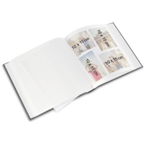 Hama Jumbo Fotoalbum "Animals" 30x30 cm, 100 paginas voor 400 fotos, wit, scrapboek