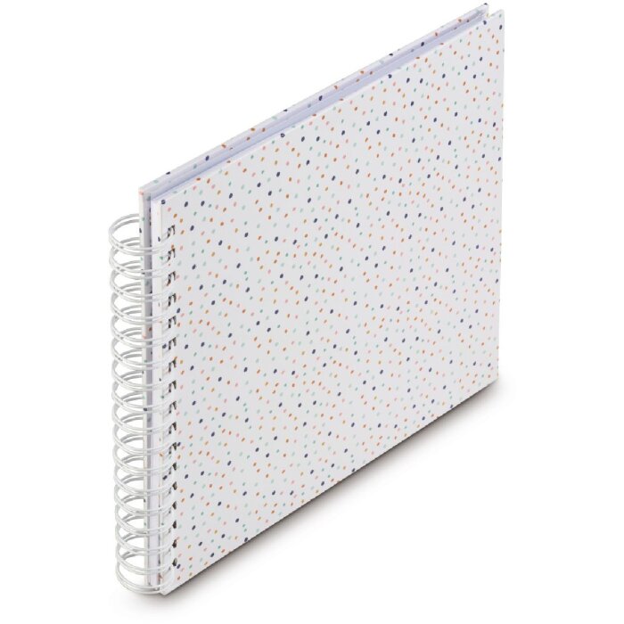 Hama Spiral-Album Confetti, 28x24 cm, 50 witte pagina’s
