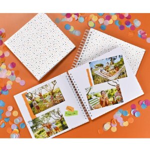 Hama Spiral-Album Confetti, 28x24 cm, 50 witte...