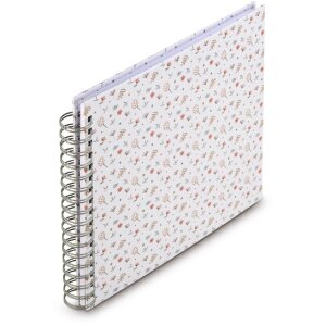 Hama Spiral-Album Floral, 28x24 cm, 50 witte...