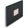 Hama Spiral-Album Fine Art, 36x32 cm, 50 zwarte bladzijden, zwart