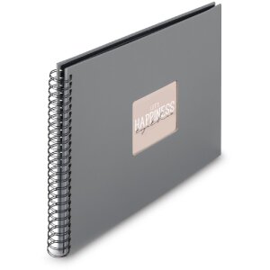 Hama Spiral-Album Fine Art, 36x32 cm, 50 pagina’s, steingrau