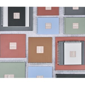 Hama Spiral-Album Fine Art, 24x17 cm, 50 witte bladzijden, Lagune