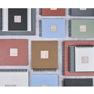 Hama Spiral-Album Fine Art, 24x17 cm, 50 zwarte pagina’s, Lagune (lagune)