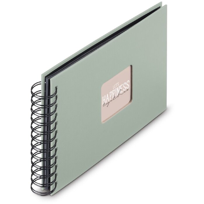 Hama Spiral-Album Fine Art, 24x17 cm, 50 zwarte pagina’s, saliekleur