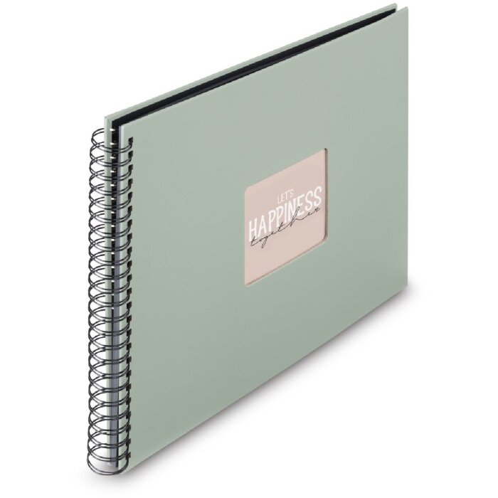 Hama Spiral-Album Fine Art, 36x32 cm, saliekleur, 50 zwarte pagina’s