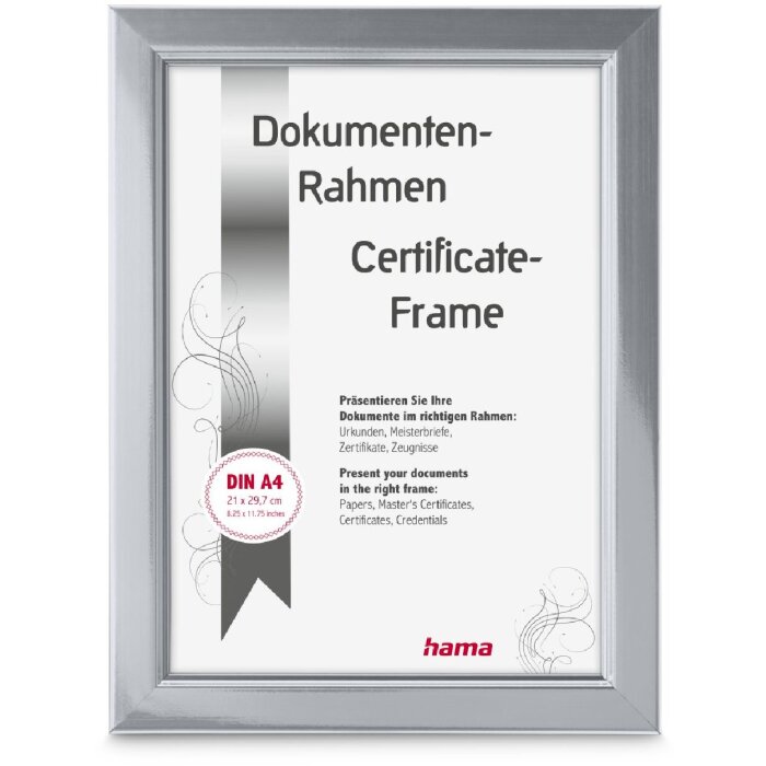 Hama Kunststoflijst Chill Zilver 21x29,7 cm DIN A4